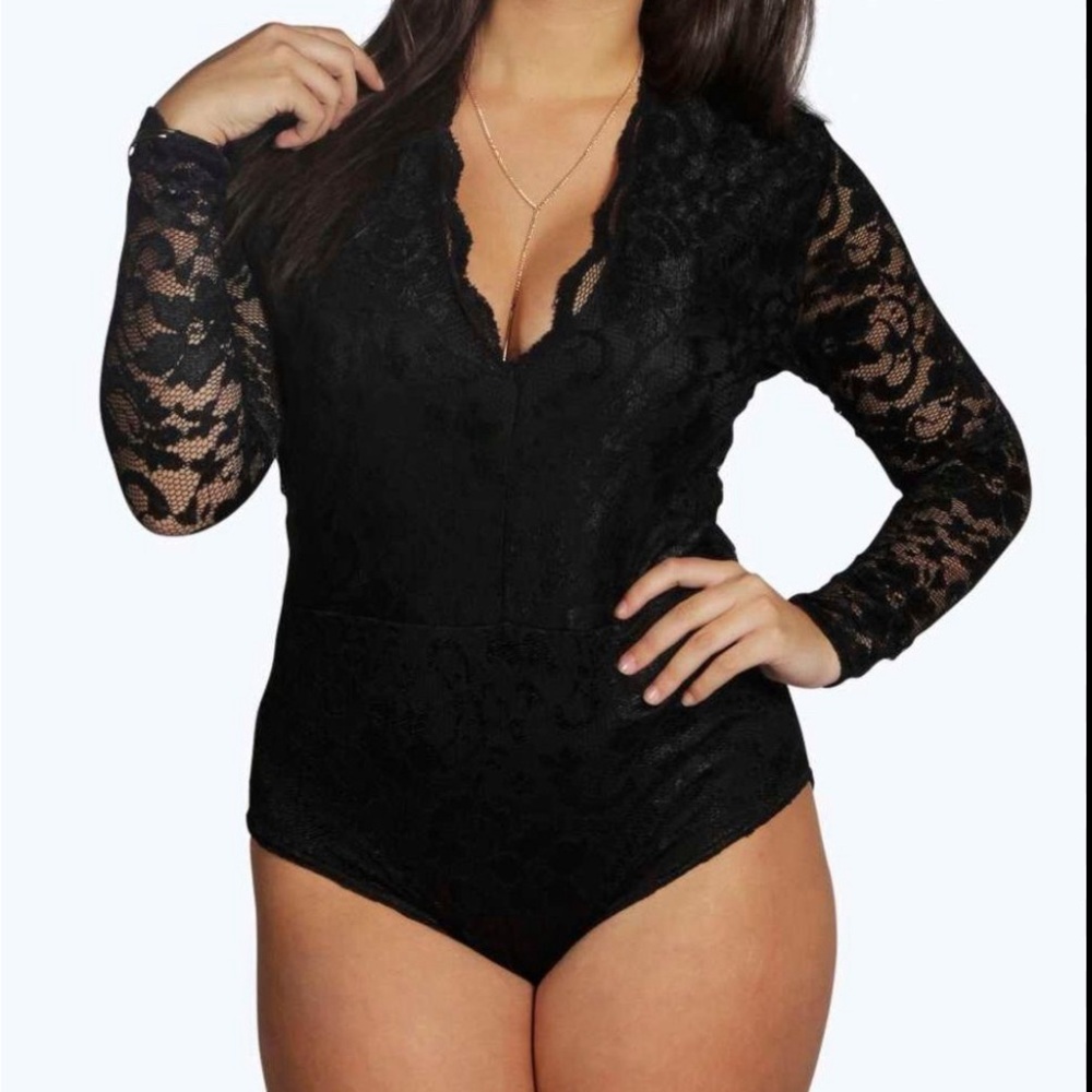 Boohoo Lace Bodysuit